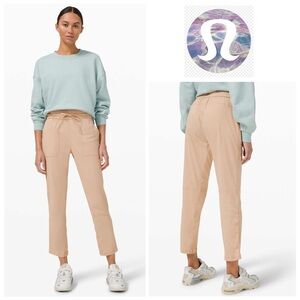 NWOT Lululemon Beyond the Studio Pant Slim in Cafe Au Lait (Light Tan)